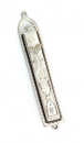 Silver Color Mezuzah Case by Ester Shahaf