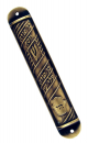 Round Yellow Pewter Ben Porat Pewter Mezuzah