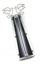 Shraga Landesman Two Doves Mezuzah Case - Black