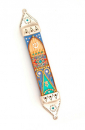 Colorful Oriental Mezuzah by Ester Shahaf