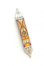 Decorative Pewter Mezuzah by Ester Shahaf