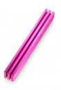 Adi Sidler Mezuzah Case with Vertical Channels Forming a Shin Letter  Deep Pink