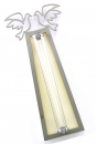 Shraga Landesman Two Doves Mezuzah Case -Aluminum with White Background-