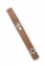 Magen David Mahogany Mezuzah