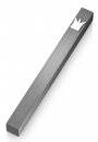 Adi Sidler Silver Crown Smooth Mezuzah Case - Dark Gray