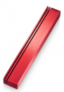 Adi Sidler Laser Cut Vertical Tracks Mezuzah Case - Red