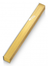 Adi Sidler Slanted Shin Letter on Edge of Mezuzah Case - Gold