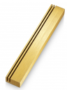 Adi Sidler Laser Cut Vertical Tracks Mezuzah Case - Gold