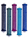 Agayof Cylinder Mezuzah Case with Shema Prayer, Dark Colors - 4 Inches Height