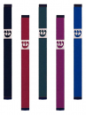 Agayof Pillar Mezuzah Case with Curving Shin, Dark Colors  7 Inches Height