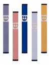 Agayof Pillar Mezuzah Case with Curving Shin, Light Colors - 5 Inches Height