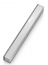 Adi Sidler Slanted Shin Letter on Edge of Mezuzah Case - Silver