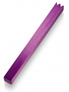 Adi Sidler Mezuzah Case, Brushed Aluminum with a Crown-Shin Cut - Purple