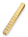 Adi Sidler Etched Shema Yisrael Mezuzah Case - Gold