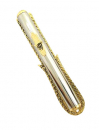 Gold and Silver Plated Hamsa Mezuzah